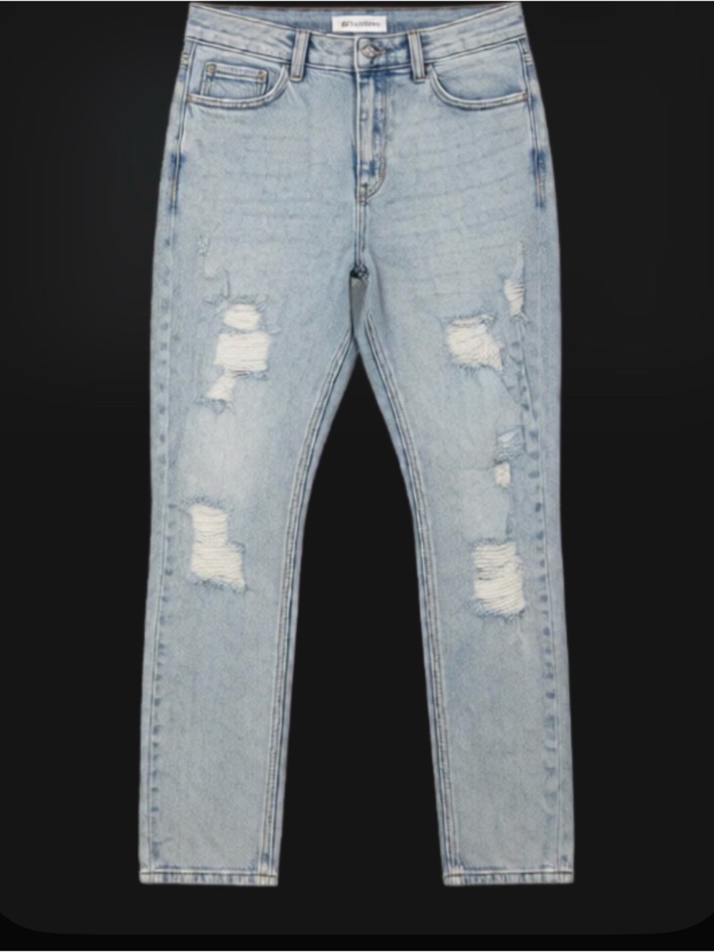 Light Blue Distressed Men’s Jeans
